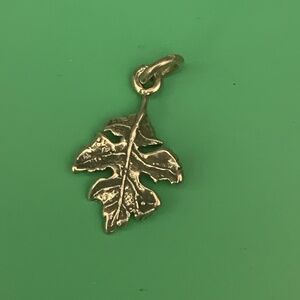 Fall Leaf Sterling Silver Jewelry Charm #trees #vintage #fall